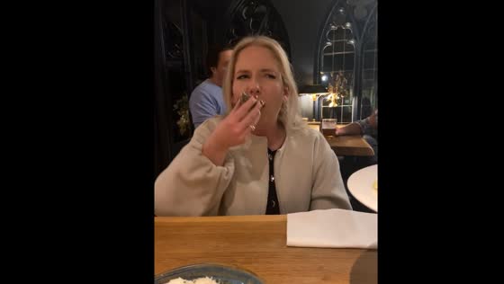 Sister tries first oyster in Cirencester, UK