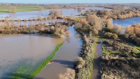 Flooding in Thrapston, Kettering after Storm Bert