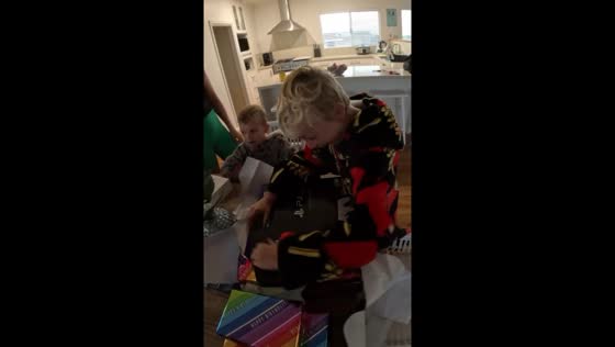 Child unwraps PlayStation 5 gift in Geraldton