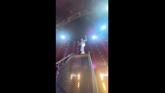 Robinson's daring wheel of death performance at Circus Zyair