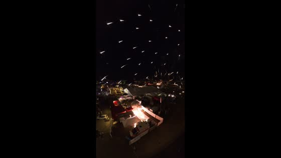 Fireworks misfire causes chaos during fair in Düsseldorf, Germany