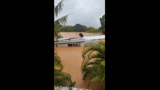 Terrifying flood escape: rooftop rescue at Lions Den Hotel