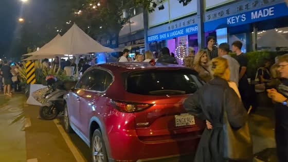 Serbian voters queue at overseas polling station for snap elections in Santa Monica, USA