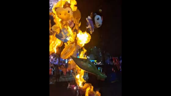 Fireworks accidentally ignite balloons in Molave, Zamboanga del Sur