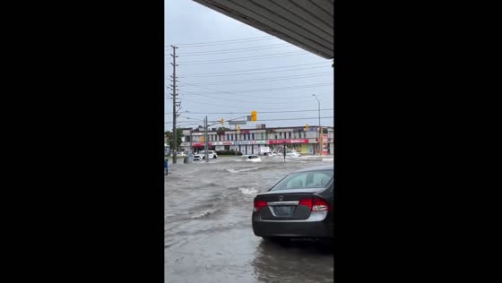Flooding in Downsview, Ontario