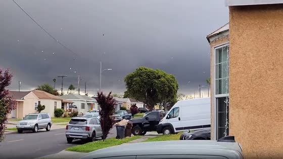 Two EF0 tornadoes hit Carson and Compton, causing minor damage to buildings and vehicles