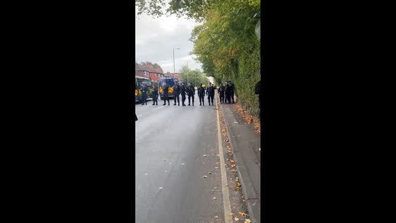 Bomb disposal squad deployed on Middleton Road in Manchester, UK