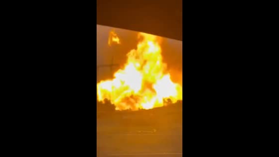 Gas pipeline explosions trigger major fire in Dagestan, Russia