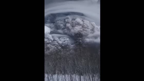 Huge ash plume eruption: Kamchatka's Shiveluch volcano blasts 20 kilometers high