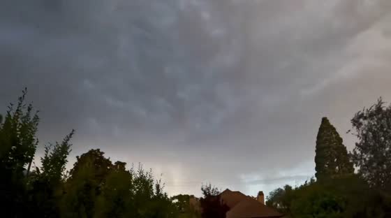 Storm clouds gather over Holladay, Utah, USA