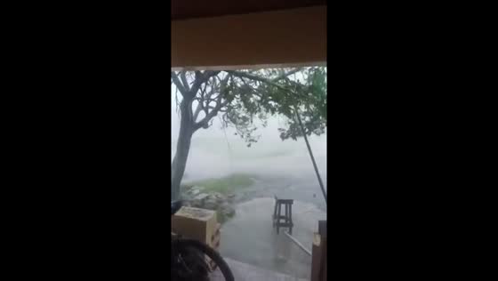 Hurricane Melissa brings powerful winds and low visibility to Treasure Beach, Jamaica