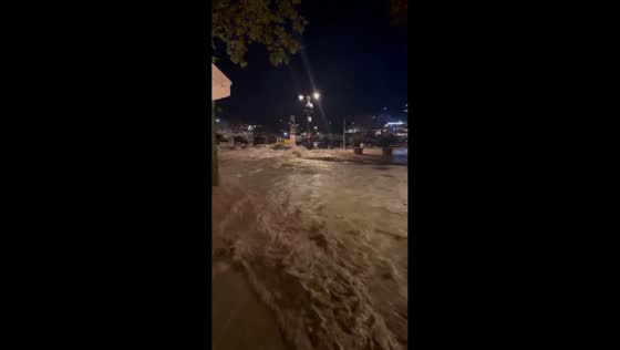Flash flood sweeps through Cassis, France