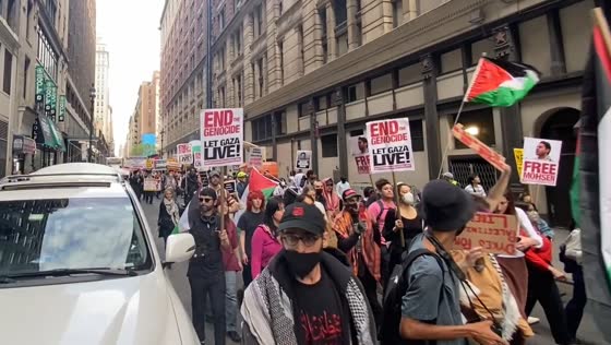 March for Gaza in NYC on Global Day For Gaza