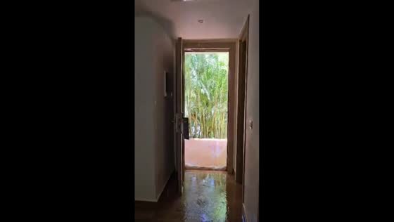 Pipe burst damages resort room in Cancun, Mexico 