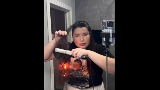 Hair catches fire while using straightener in Almaty