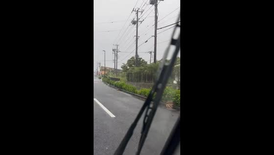 Typhoon Dujuan brings powerful winds and heavy rain in Hachijo Island, Japan