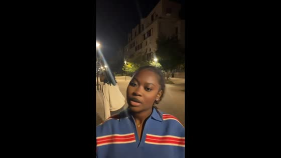 Unexpected dog encounter interrupts a lip-sync recording in Rosny-sous-Bois, France