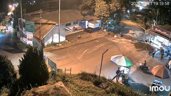 Motorcyclist falls into ditch in Trawas, East Java