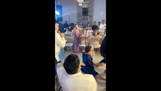 Grandma steals the show with energetic dance at wedding in Taguig, Philippines