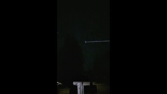 SpaceX Crew-11 Dragon blazes across night sky during reentry in Menlo Park, California, USA