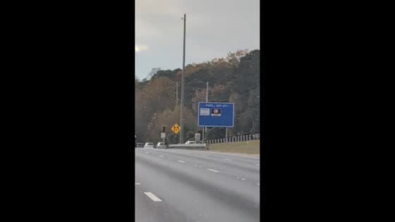 Rare snow showers seen in Atlanta, Georgia, USA