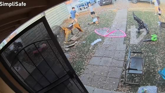Football accidentally hits little girl during family game in Gridley, USA