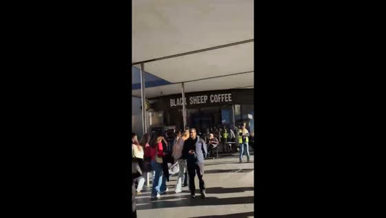 Passengers evacuated from King's Cross station after security alert in London, UK