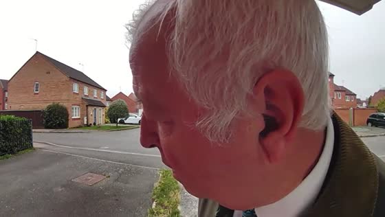 Jehovah's witness interaction captured on door camera in Leicestershire, UK