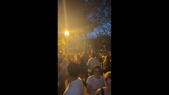 Crowd panic erupts near Eiffel Tower before Bastille Day fireworks in Paris, France