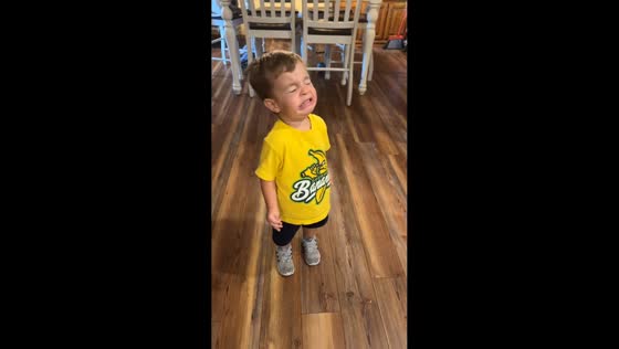 Boy’s priceless reaction after trying sour candy in Salina, Kansas, USA