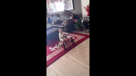 Child pulls off impressive drift on toy vehicle in Shanxi, China