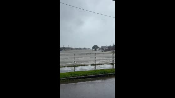 Overflowing canal threatens neighborhoods in Talcahuano, Chile