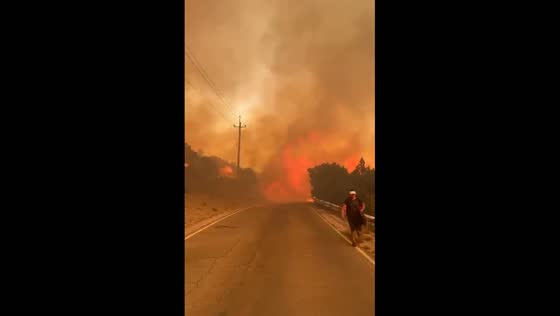 Major fire erupts in Abrau-Dyurso, Krasnodar Krai