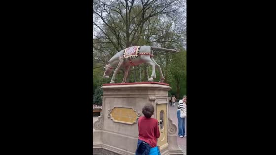 Whimsical wonder: the coin-pooping donkey at Efteling