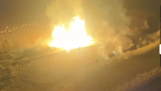 Large fire erupts at gas metering station after attack in Sudzha, Russia