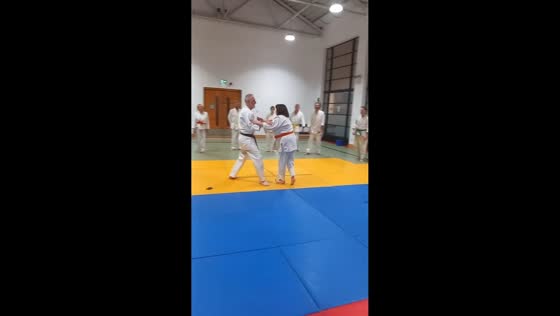 Lighthearted Aikido class brings smiles in Glasgow, Scotland, UK