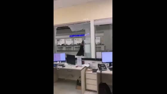Disruptive passenger smashes glass after missing flight, faces property damage charges