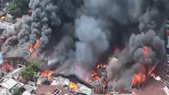 Massive blaze displaces 1,500 families in Tondo, Manila