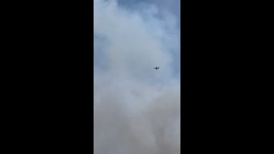 Compact low-flying drone monitors Koolewong bushfire in New South Wales, Australia
