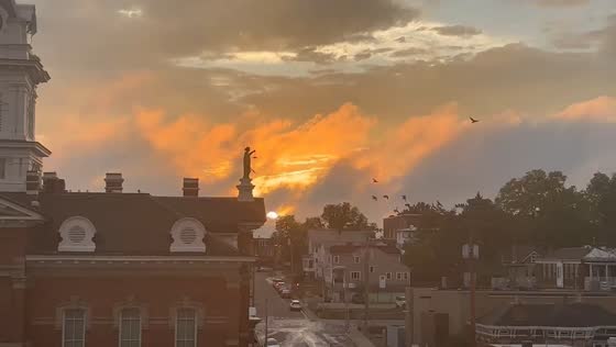 Sunset in Athens, Ohio