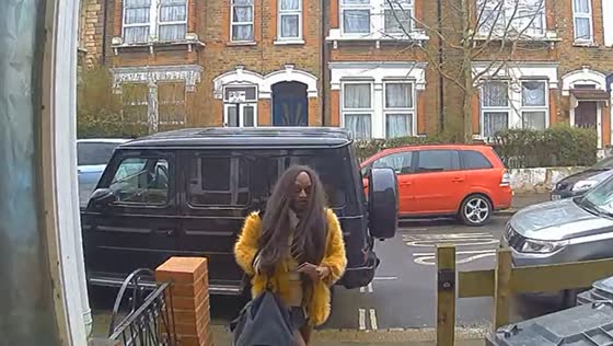 Unknown nan in school uniform looks through doorbell camera in Waltham Forest