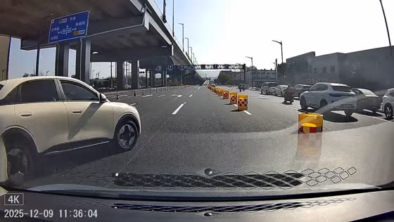 Sudden lane change causes expressway collision in Zhejiang, China