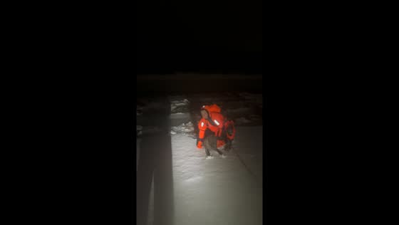 Rescuers save dog from thin ice in Ufa River