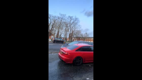 Mysterious rain pours down only on one car in Birmingham, England, UK