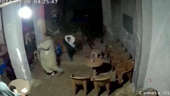 Black bull charges at people in Beni Mazar, Minya, Egypt