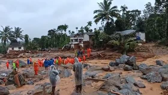 Major flooding and landslides in Kerala's Wayanad District