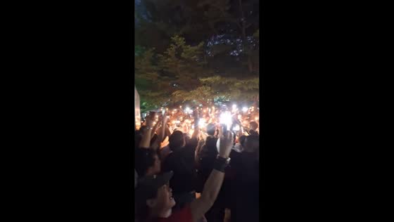 Supporters hold candlelit prayer rally for Former President Duterte in Cagayan de Oro, Philippines