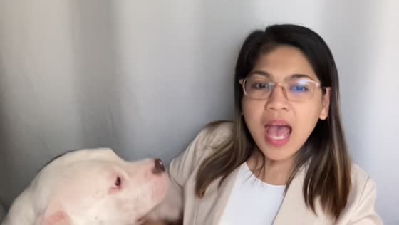 Dog demands attention during video call meeting in Caloocan, Philippines