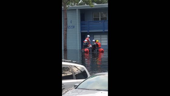 Residents evacuated from flooded area in Tampa due to Hurricane Milton