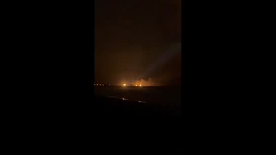 Rocket explosion during ground test lights up sky over Cape Canaveral in Florida, USA